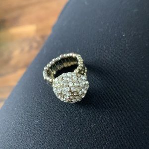 Stretch rhinestone dome ring OSFM